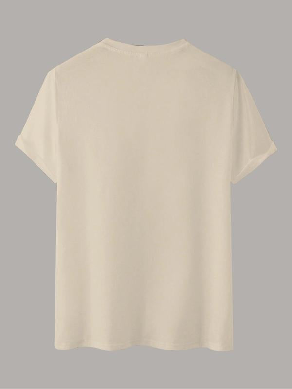 Women's Cartoon Heart Print Round Neck Short Sleeve Tee, Casual Letter Print Crew Neck T-shirt, Graphic Tees, Summer Outfits 2024, Summer Clothes, Sum