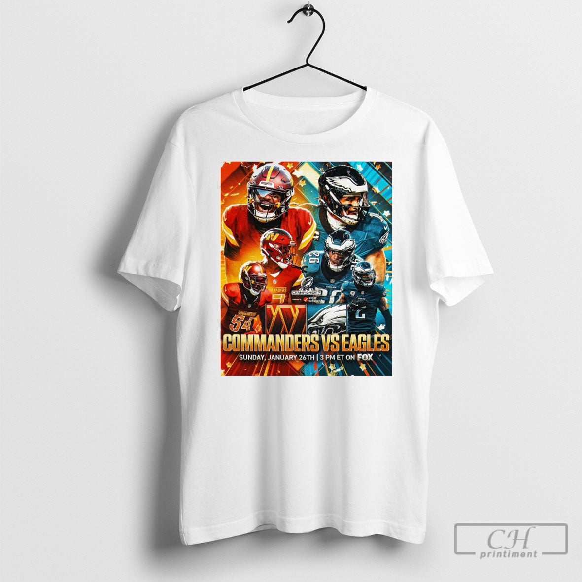 Washington Commanders Vs Philadelphia Eagles Sunday January 26th Nfc Championship Nfc East Battle Poster Shirts