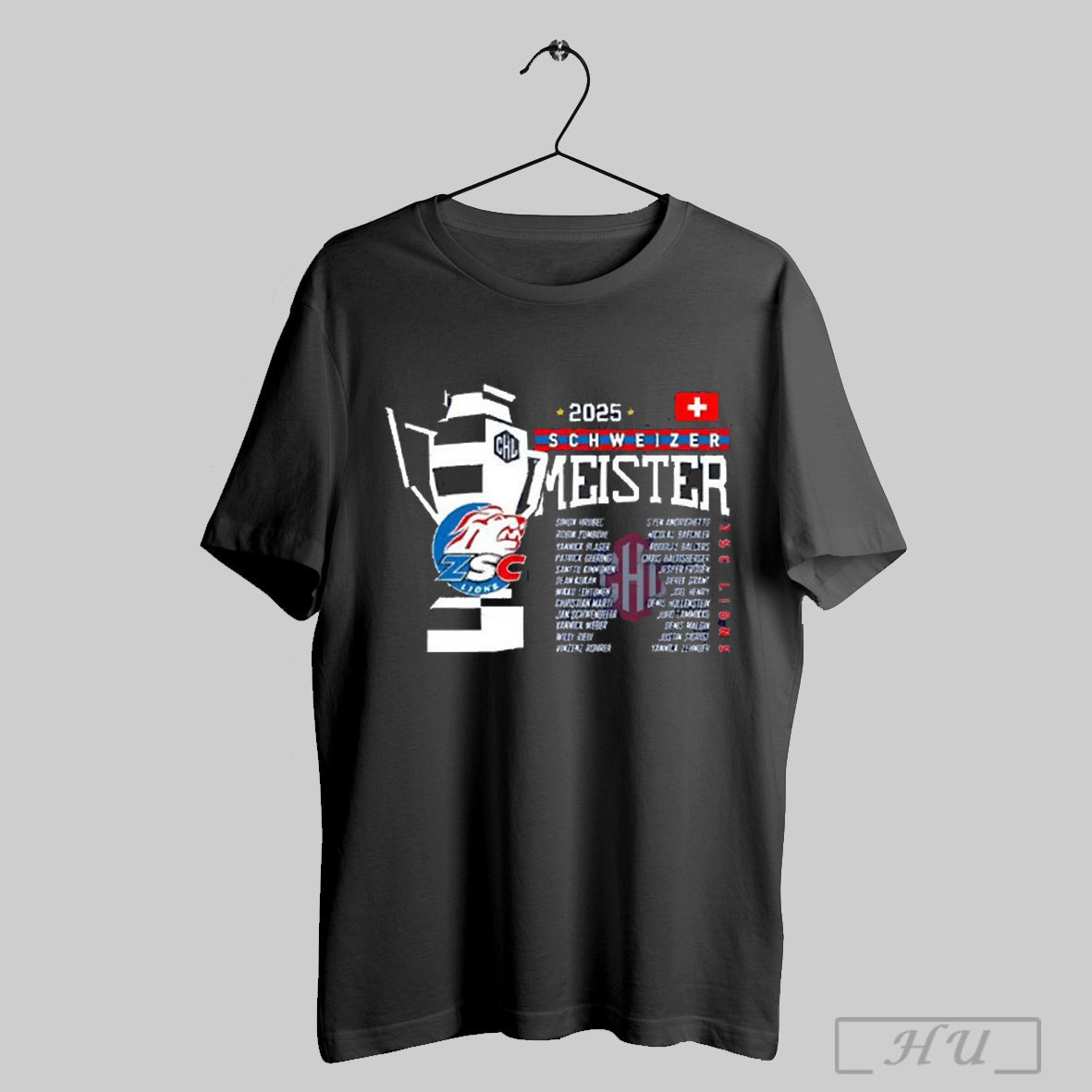 Zsc Lions Chl 2025 Champion Celebration T Shirts Sweatshirt