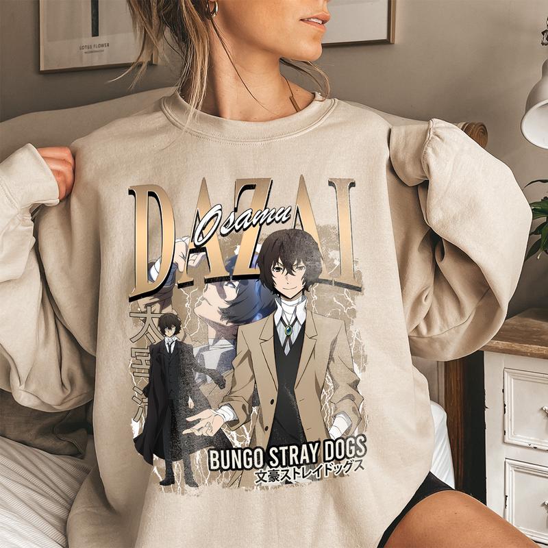 Dazai Osamu Shirt, Character from Bungo Stray Dogs t-shirt, Anime Character Shirt, Anime gift shirt, Birthday gift, Anime lover gift