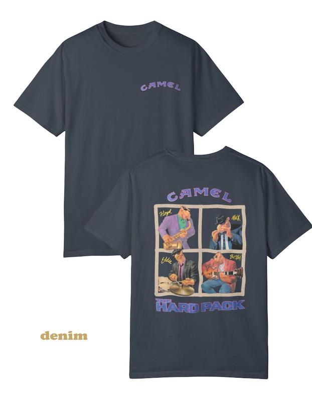90s Camel The Hard Pack T-shirt  Unisex Garment-Dyed Shirt, Joe Camel Promo Tee, Cowboy Apparel, Motorcycle Smoker T Shirt 1990s  T-shirt, sweater and