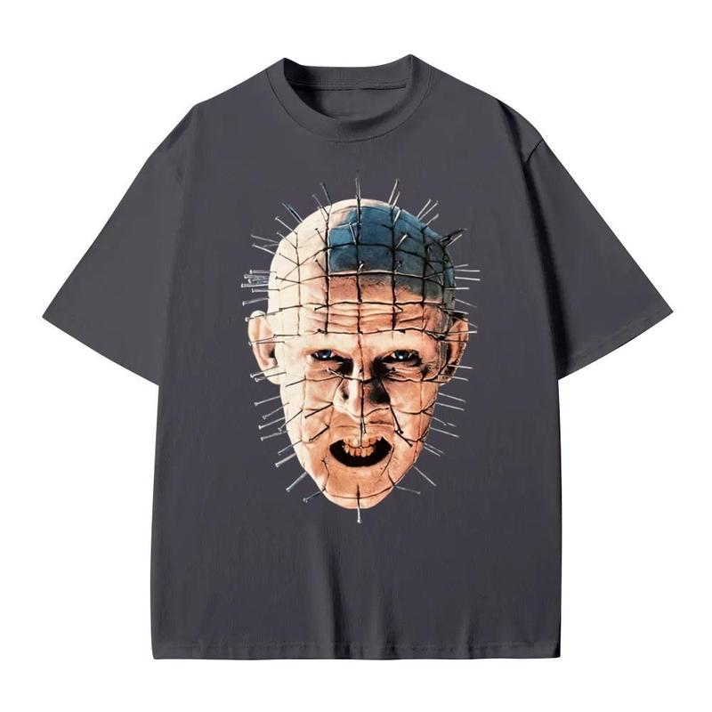 Hellraiser Pinhead T-Shirt, Pinhead Shirt Fan Gift, Hellraiser Graphic Tee, Hellraiser Movie Shirt Cotton Menswear Top Decoration