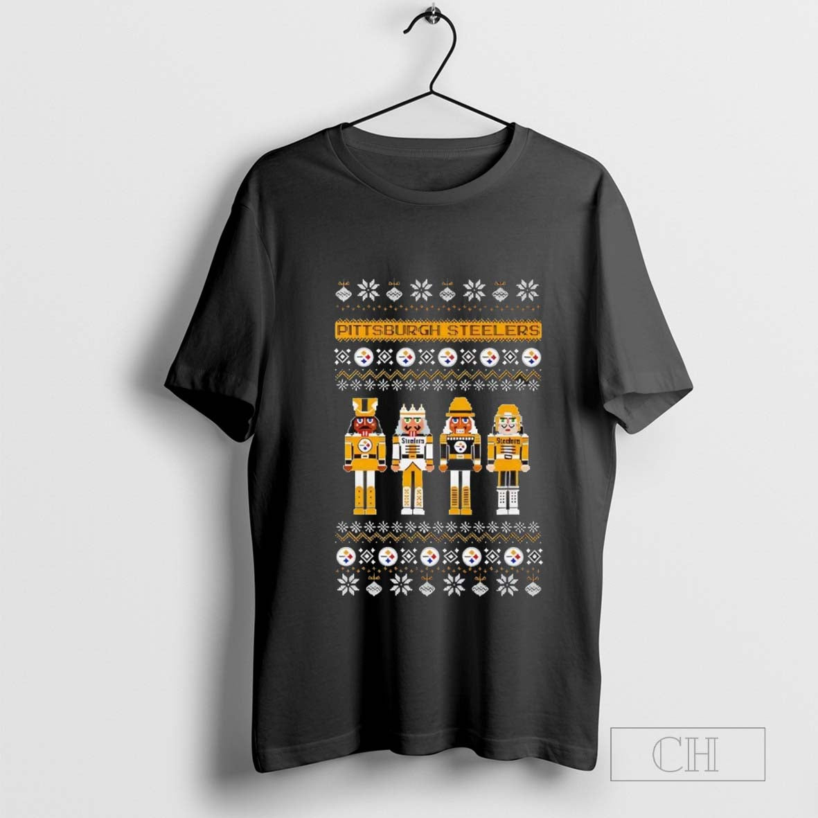 Pittsburgh Steelers Holiday Nutcracker ugly Christmas T-shirt