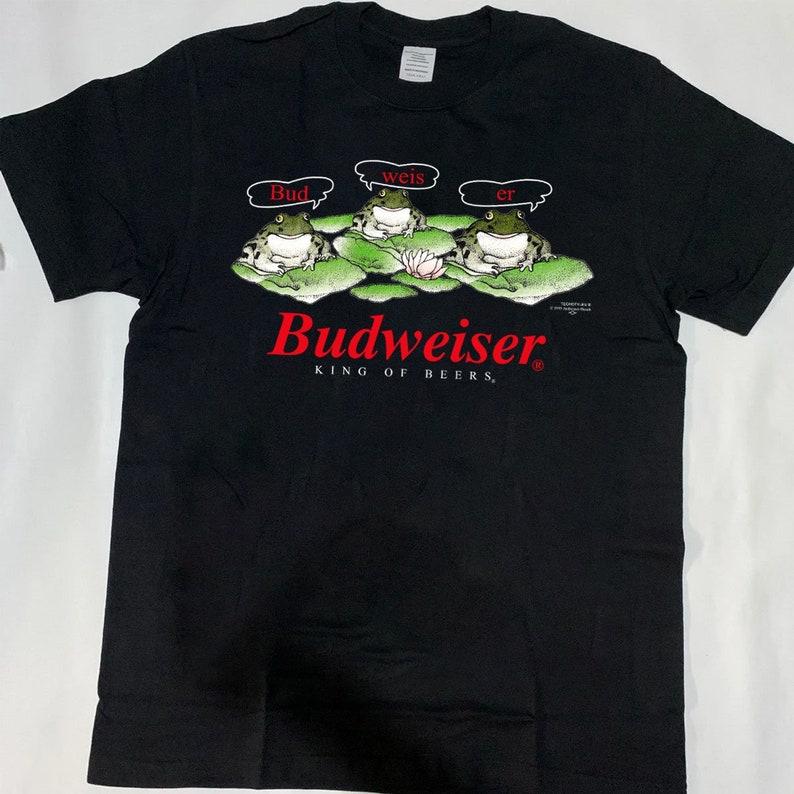 95' Beer Frogs T-Shirt, Bud Weis Er Frog T-Shirt, King Of Beer Shirt, Beer Lover Shirt, 90s Shirt