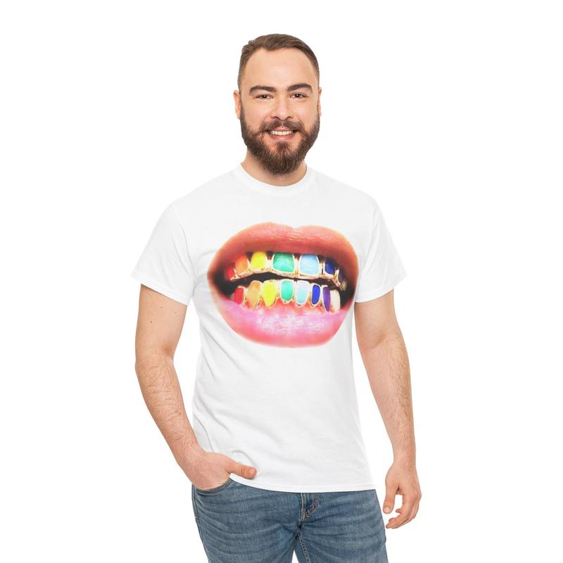 Vintage Rainbow Grill Lover Graphic T-Shirt