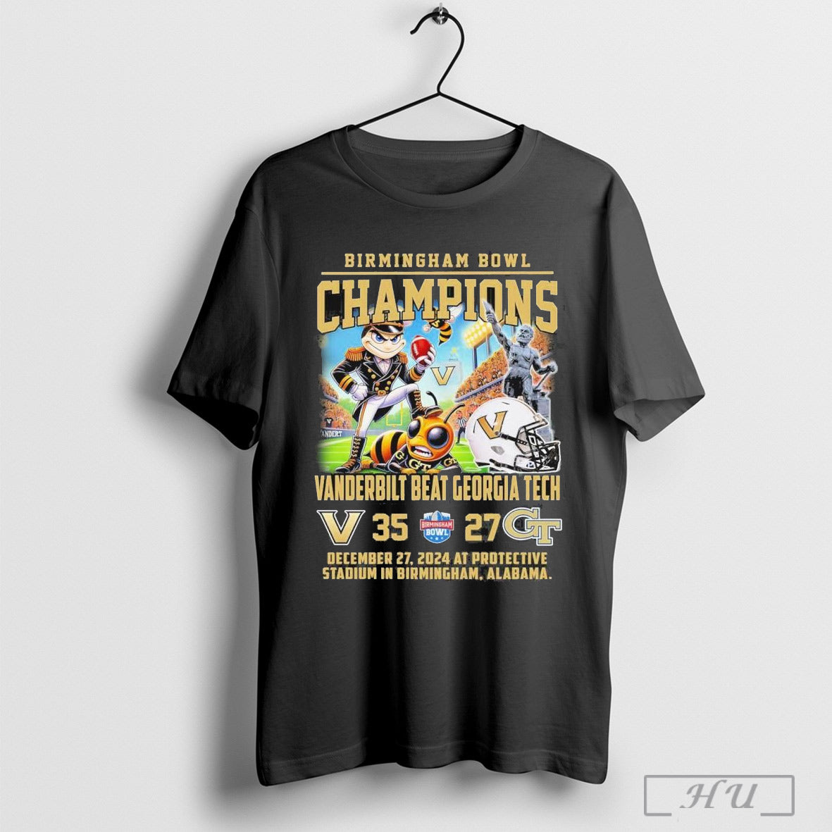 Vanderbilt Beat Geogria Tech Birmingham Bowl Champions Shirt