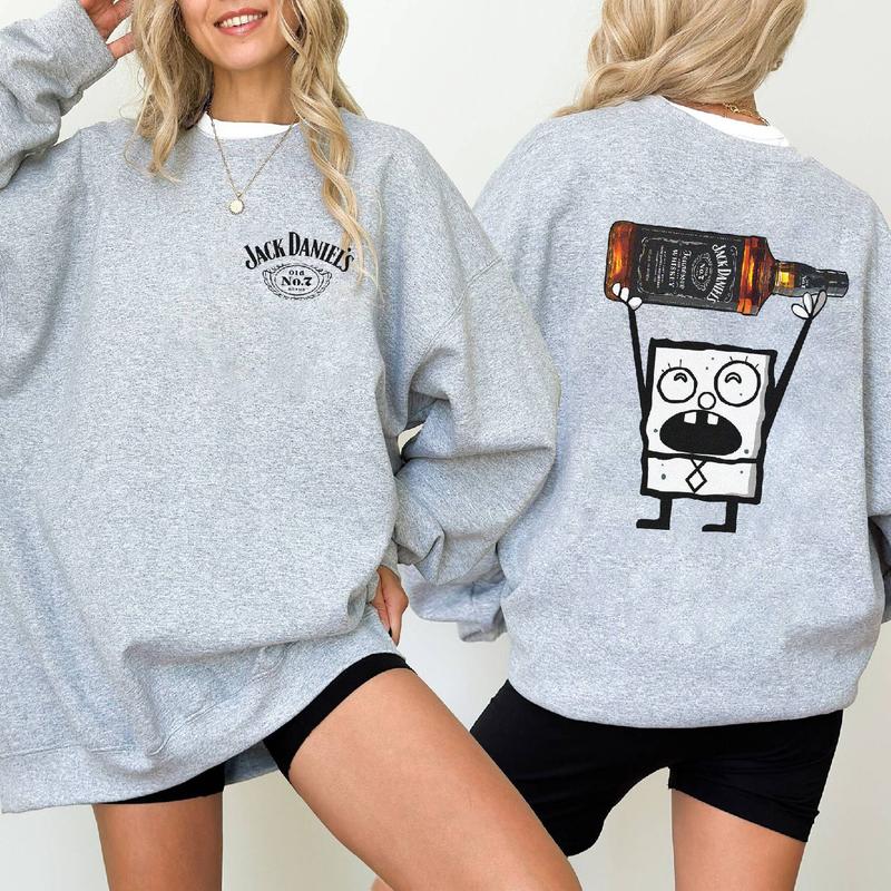 Jack Daniels Doodlebob Shirt, Doodlebob Character Movie Tshirt, Drinking Lover Tshirt, Funny Shirt