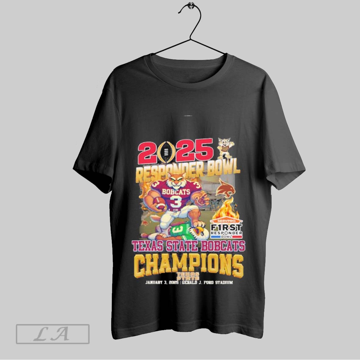 Texas State Bobcats Responder Bowl Champions 2025 Shirt
