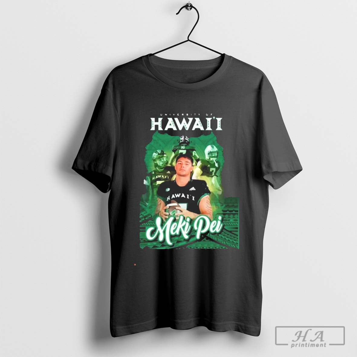 University Of Hawaii Meki Pei Hawai’i Rainbow Warriors Players Graphic T-shirt