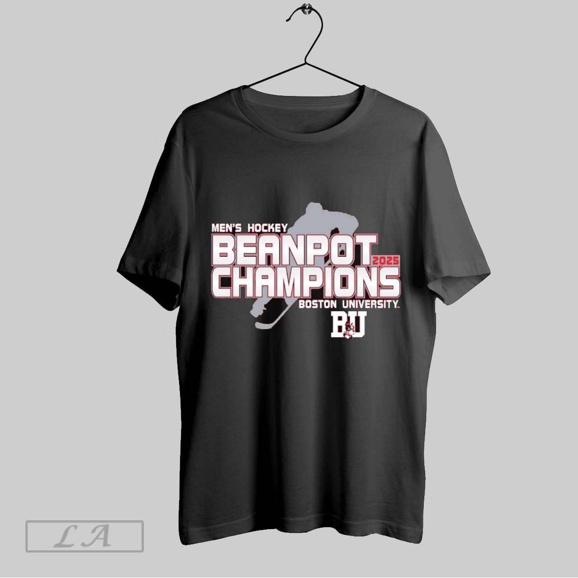 Top Scarlet Boston University 2025 Mens Beanpot Hockey Tournament Champion T Shirt