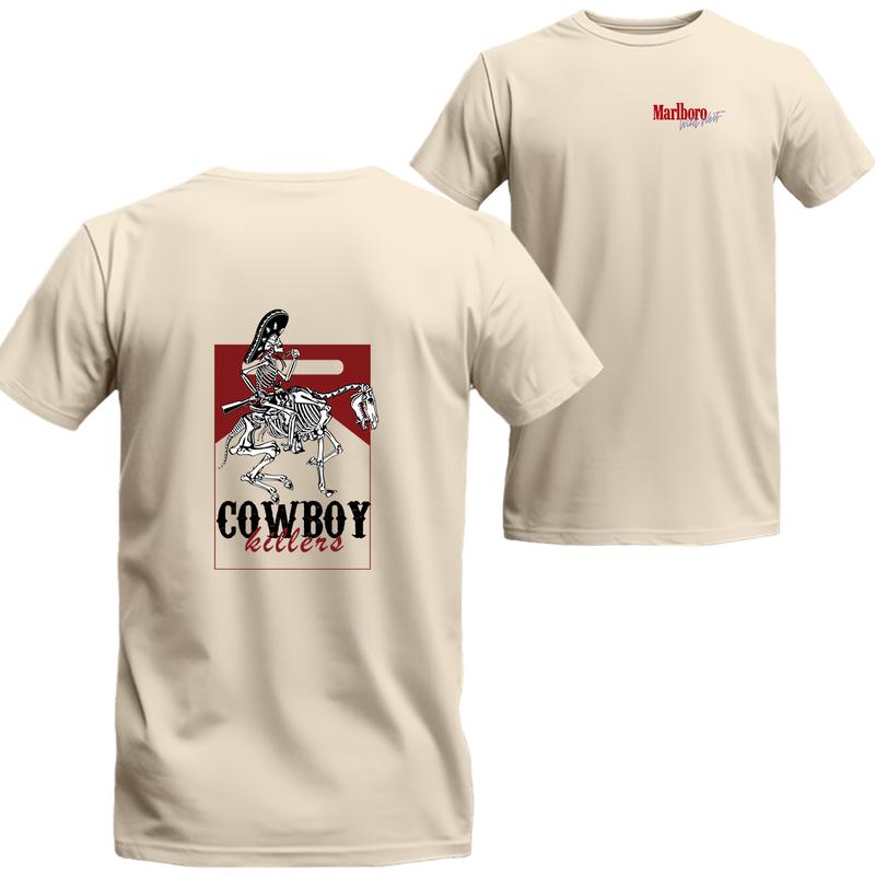 Vintage Marlboro Cowboy Wild West Shirt Country Musical, Marlboro Short Sleeve Tee, Unisex Shirt, Menswear Top