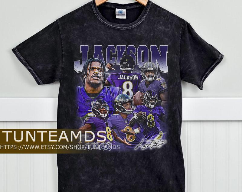 Retro Lamar Jackson Football Unisex Mineral TShirt ,Vintage 80S Graphic Style Lamar Jackson TShirt ,Vintage Sport Tee