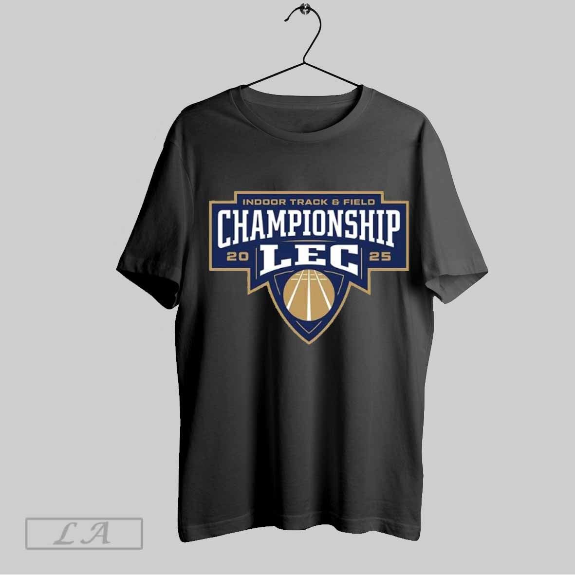 Top 2025 Lec Indoor Track Field Championships Logo T Shirt