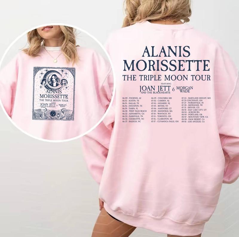 Alanis Morissette The Triple Moon Tour 2024 Shirt, Alanis Morissette Fan Shirt, Alanis Morissette 2024 Tour, The Triple Moon Concert Shirt