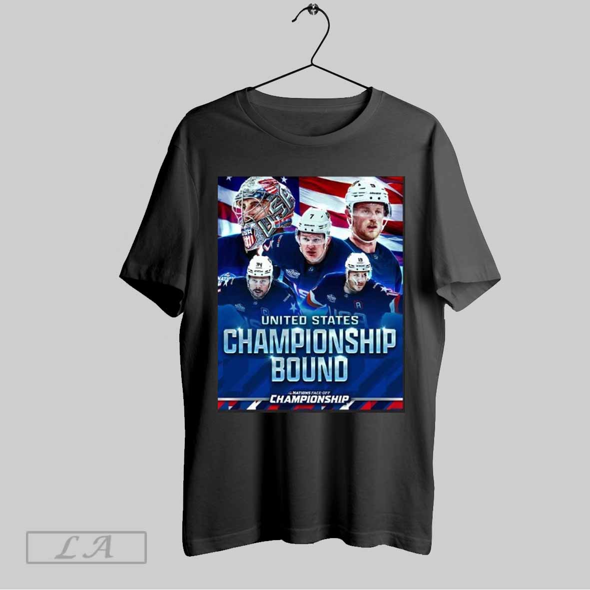 Top Usa Clinches 2025 4 Nations Face Off Championship Bound T Shirt