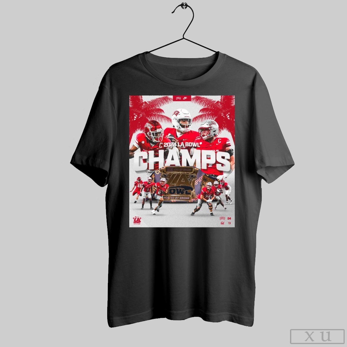 Unlv Rebels Vs California Golden Bears 24 13 Score 2024 La Bowl Champions Poster T Shirt