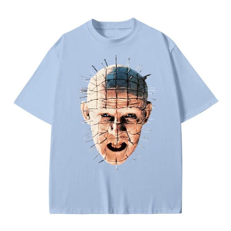 Hellraiser Pinhead T-Shirt, Pinhead Shirt Fan Gift, Hellraiser Graphic Tee, Hellraiser Movie Shirt Cotton Menswear Top Decoration