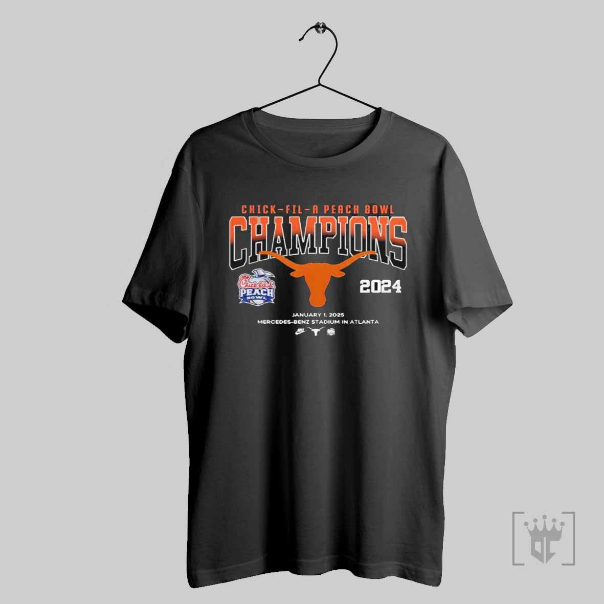 Texas Longhorns Ncaa Chick Fil A Peach Bowl Game Champions 2025 T Shirt
