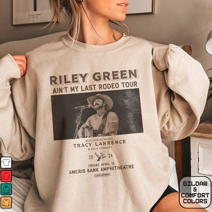Riley Green Ain't My Last Rodeo Tour 2024 Sweatshirt - Concert Shirt, Country Music Fan Apparel, Gift for Fans