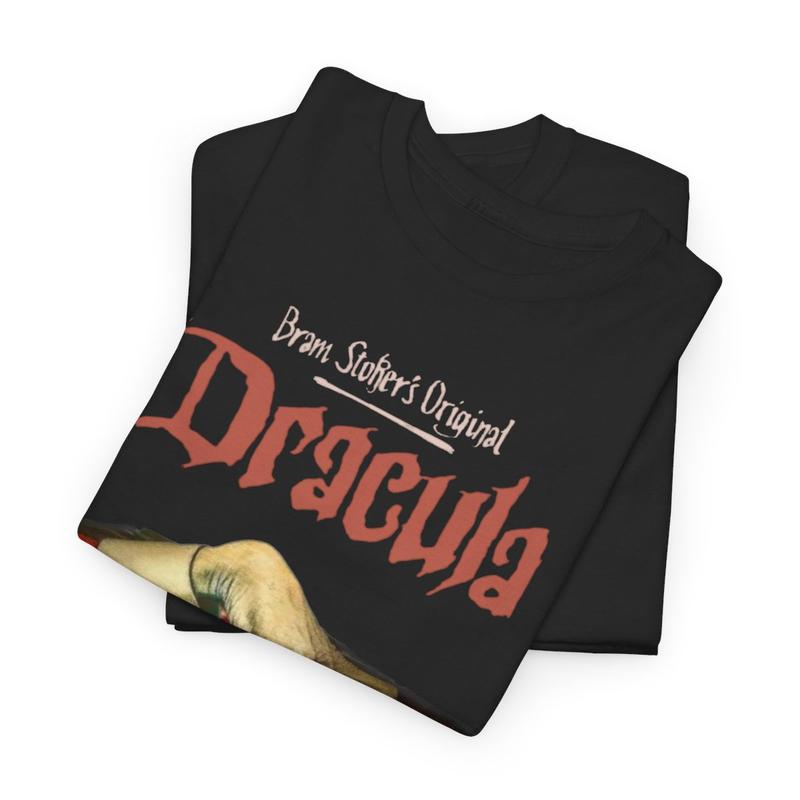 Vintage Dracula TShirt, Movie Poster Vampire Shirt Cotton Fabric