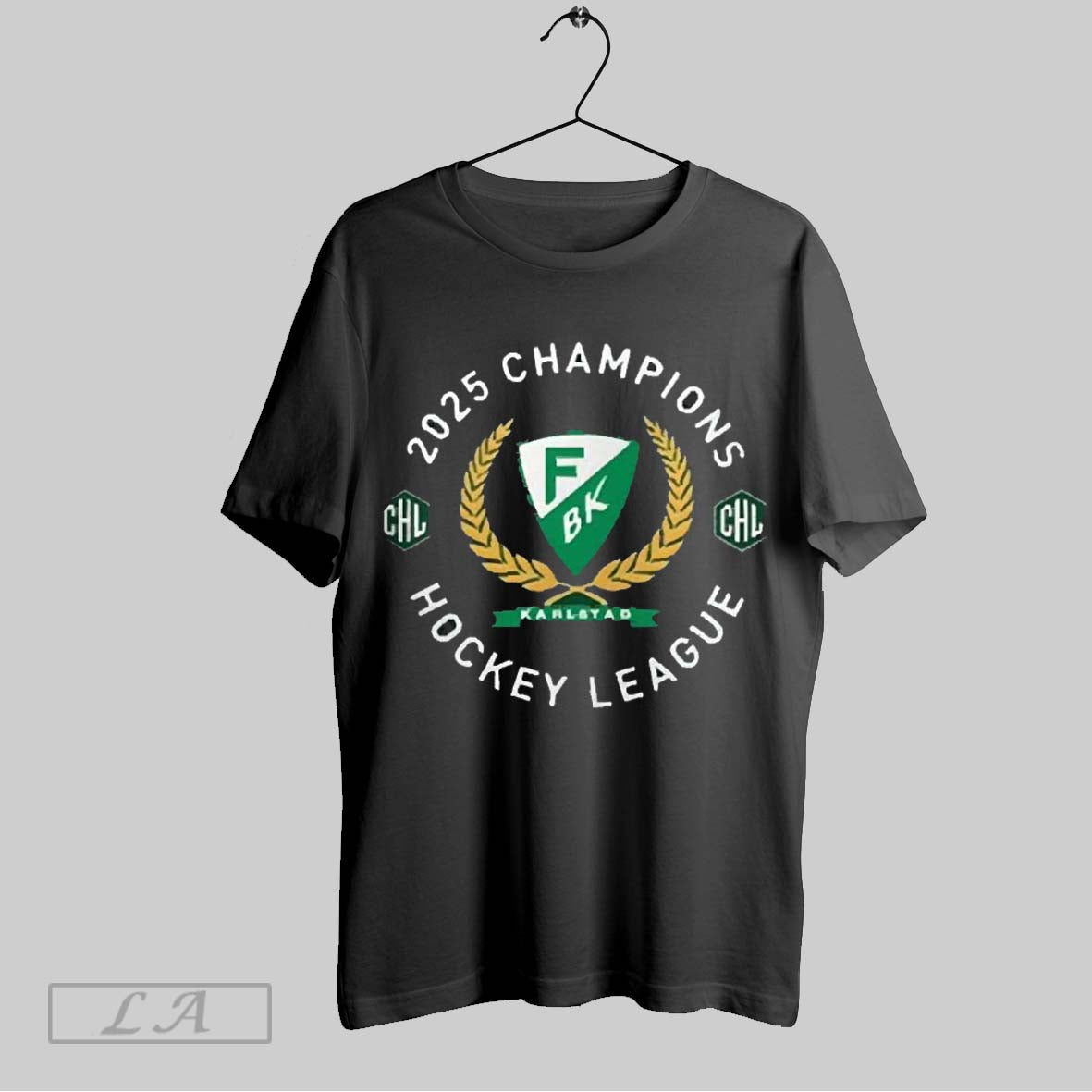 Top Farjestad Bk 2025 Chl Hockey League Champion T Shirt