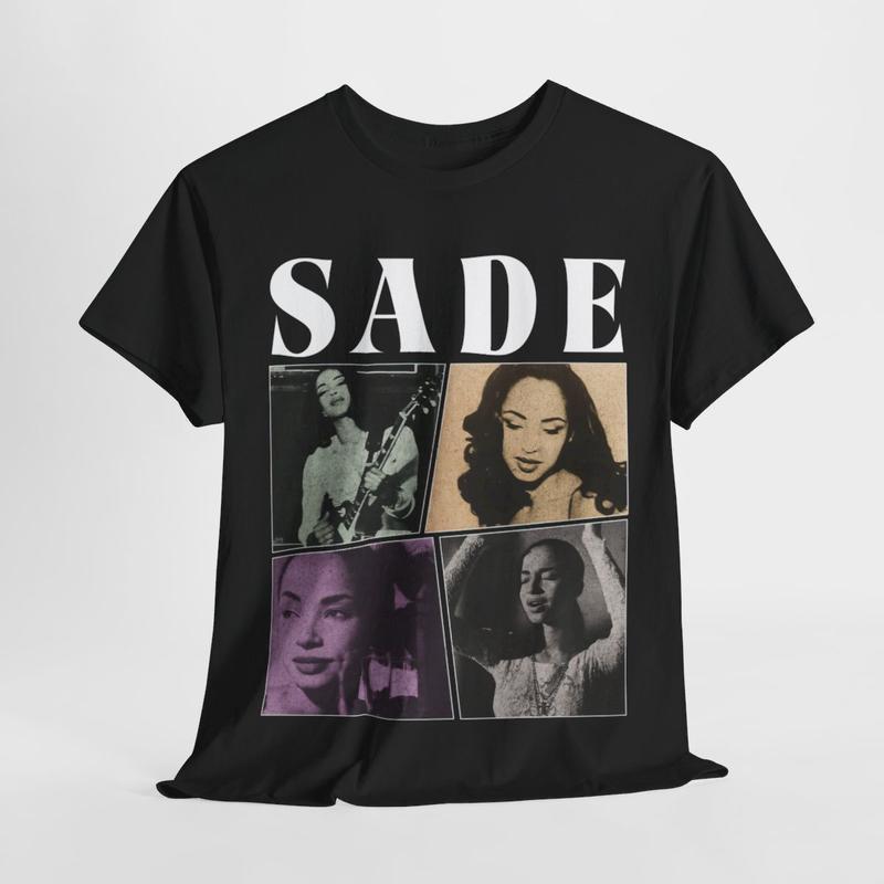Sade Vintage Style T-Shirt, Sade Singer Music Vintage 90â€™S Menswear Unisex T-shirt Cotton Tshirt