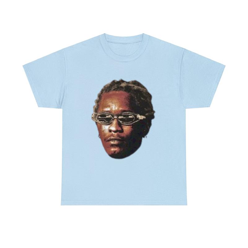 YOUNG THUG T-Shirt, Kanye Thugger Slime Season Green Graphic T-Shirt, Hip Hop Fashion for Unisex, Vintage Music Lover Gift Apparel