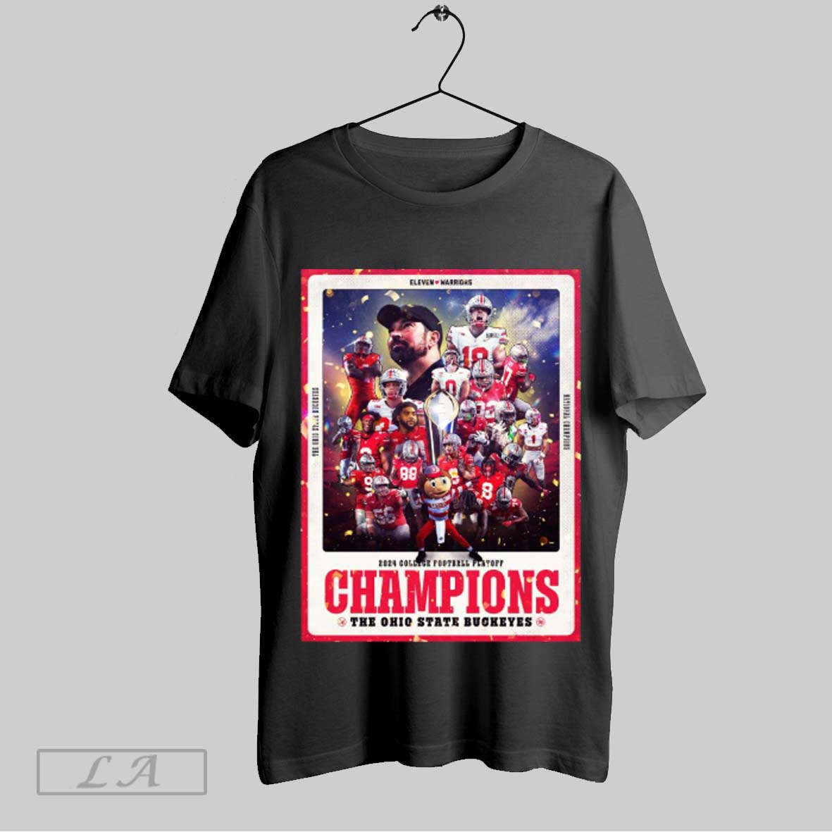 Top Ohio State Buckeyes 2024 College Football Playoff Champions The Ohio State Buckeyes Eleven Warriors Poster Unisex Sweatshirt T Shirt