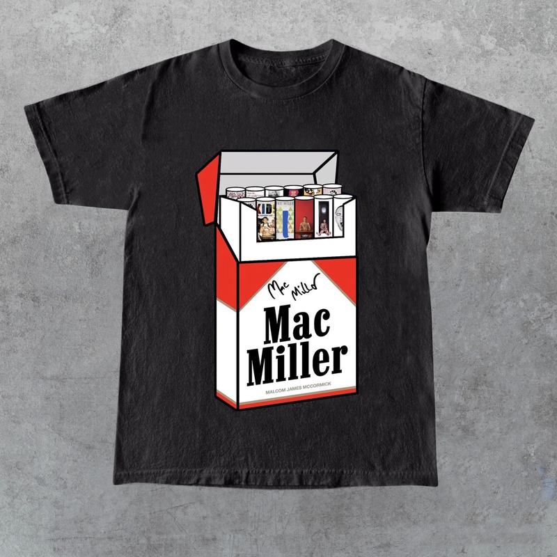 Mac Miller T-shirt, Vintage T-shirt, Music T-shirt, Mac M Swimming Shirt, Full Color, For Men, For Women