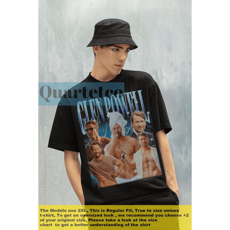 Glen Powell, Glen Powell Shirt, Glen Powell Vintage Tshirt, Glen Powell Fan Tees, Glen Powell Movies, Glen Powell Gift, Glen Powell Clothing, Shirt Fo