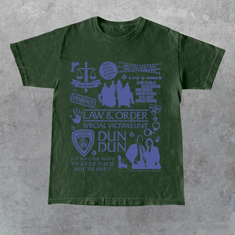 Law & Order Special Doodle Art Shirt, Vintage Olivia Benson And Elliot Stabler Shirt, Law And Order Movie Shirt, Law And Order Svu Shirt, Gift for Her