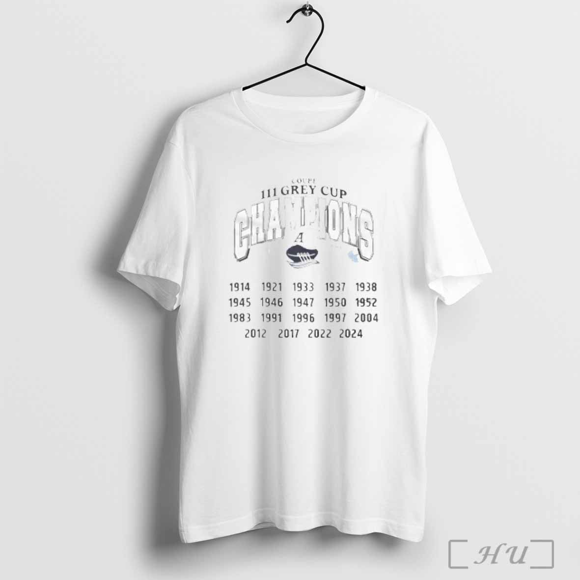 Toronto Argonauts Coupe 111 Grey Cup Champions 2024 T-Shirt