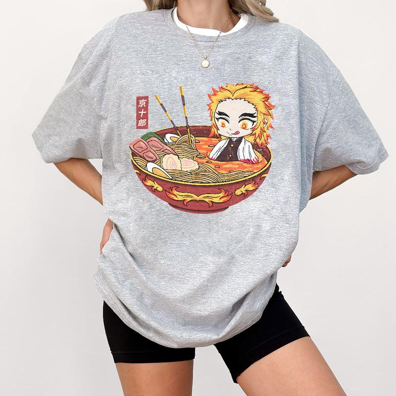 Ramen Rengoku Kyojuro Demon Slayer characters shirt, Kimetsu No Yaiba t-shirt, anime sweatshirt hoodie, Tanjiro shirt, Rengoku t-shirt