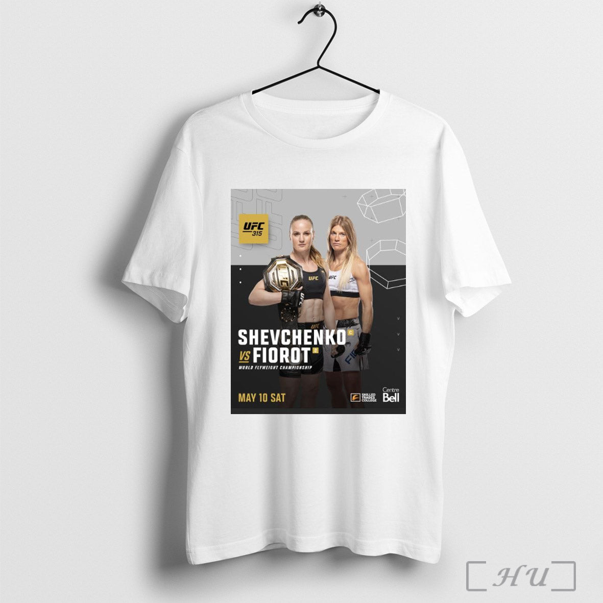 Trendy Poster Ufc 315 Belal Muhammad Vs Jack Della Maddalena World Flyweight Championship May 10 2025 Sat T Shirt