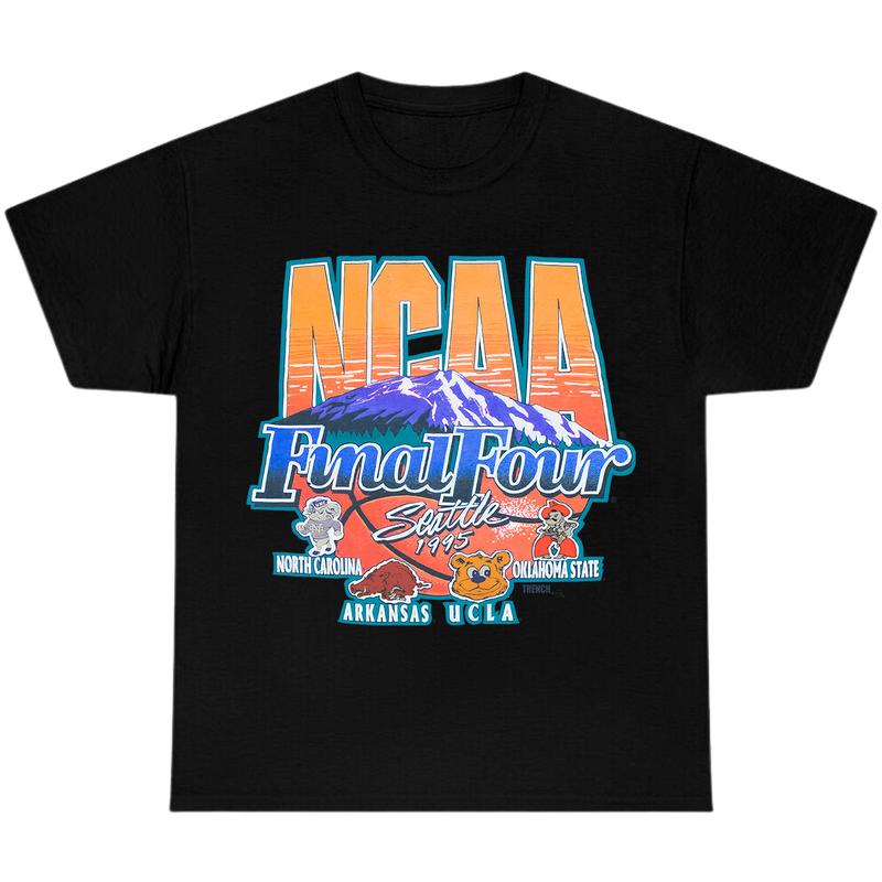 1995 NCAA Final Four Vintage T-Shirt, Graphic Vintage T-Shirt, Full Color T-Shirt, Unisex T-Shirt, For Men, For Women billabongshirts