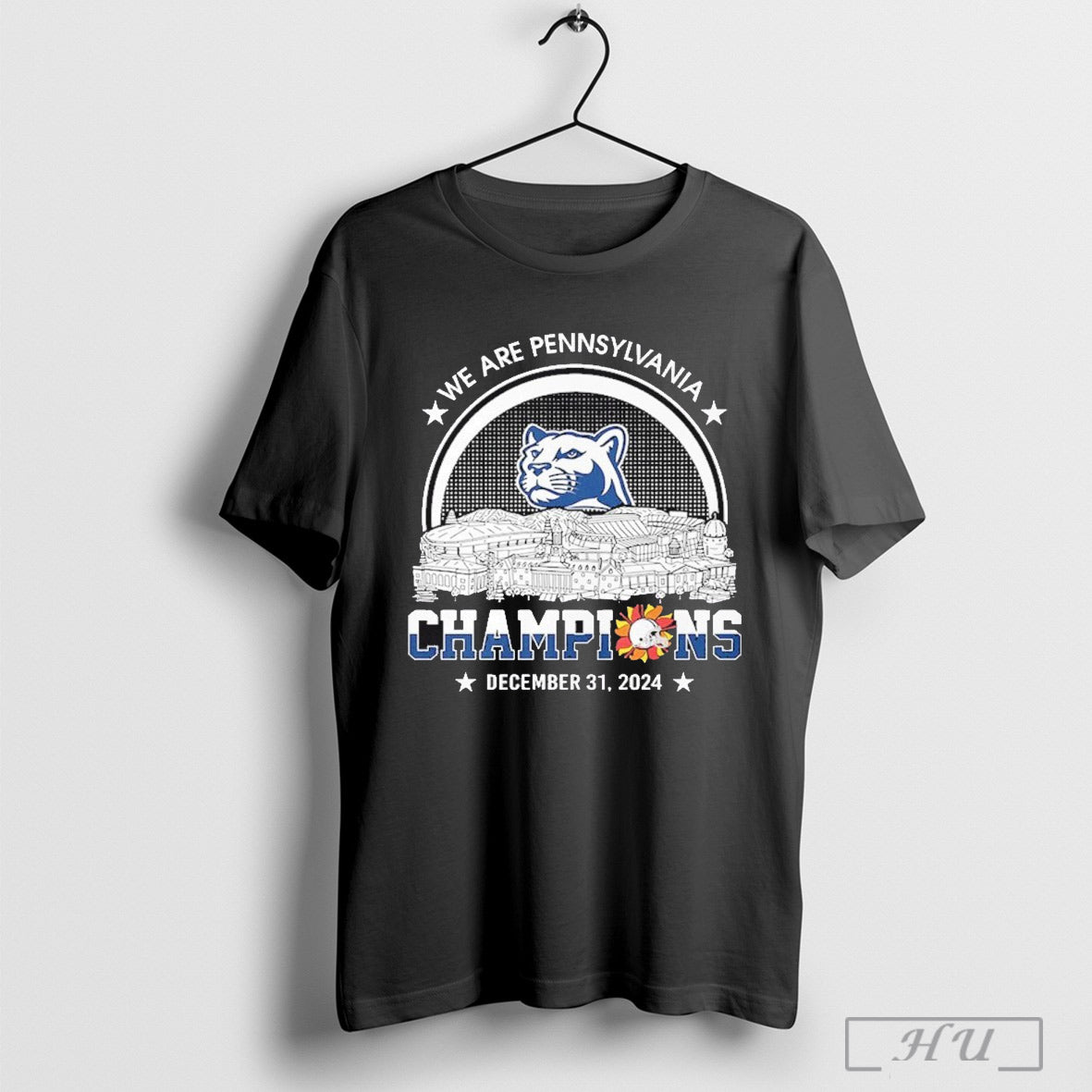 We Are Pennsylvania Football 2024 Fiesta Champions Skyline T Shirt
