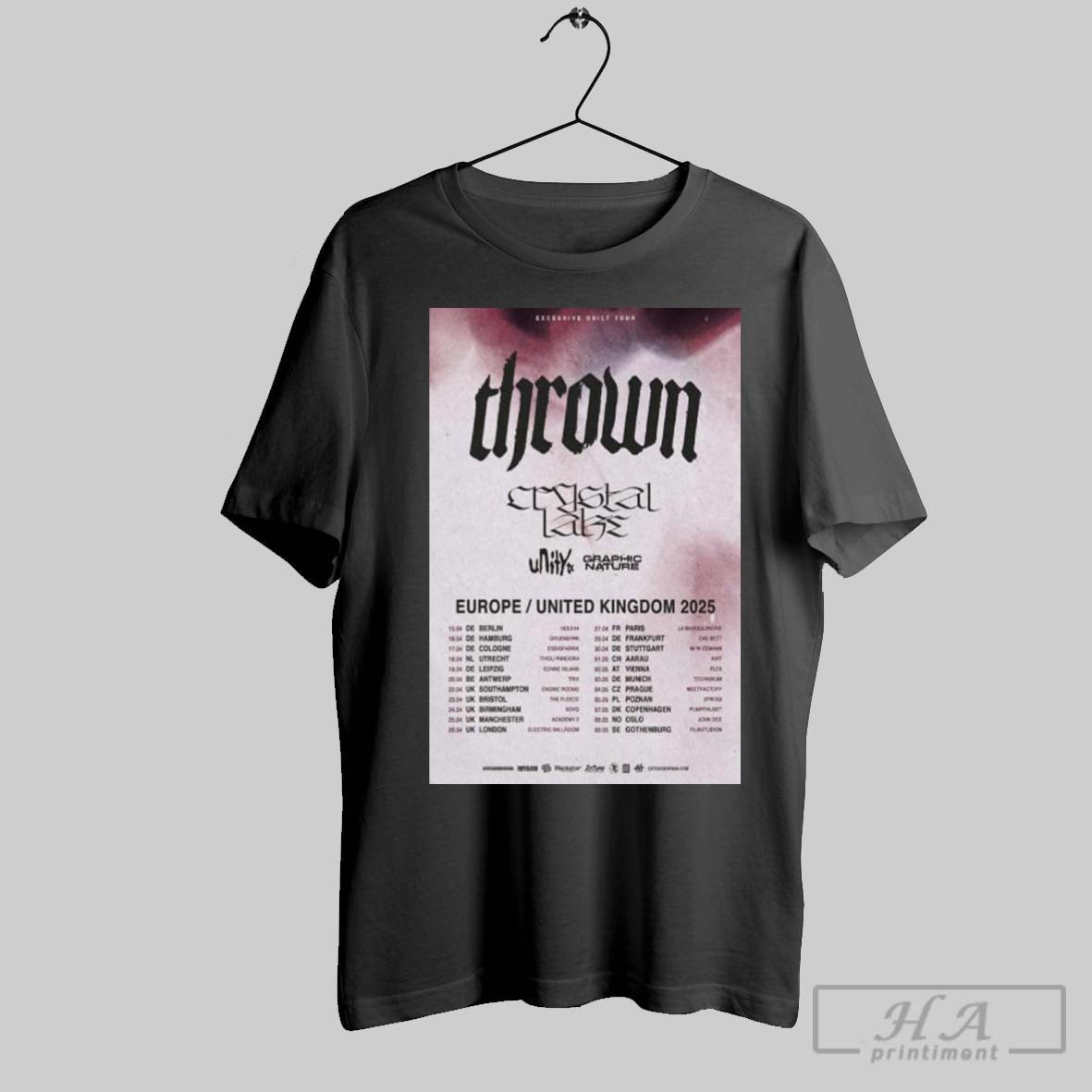 Thrown Europe 2025 United Kingdom Unity Tx Poster Graphic Nature Shirt