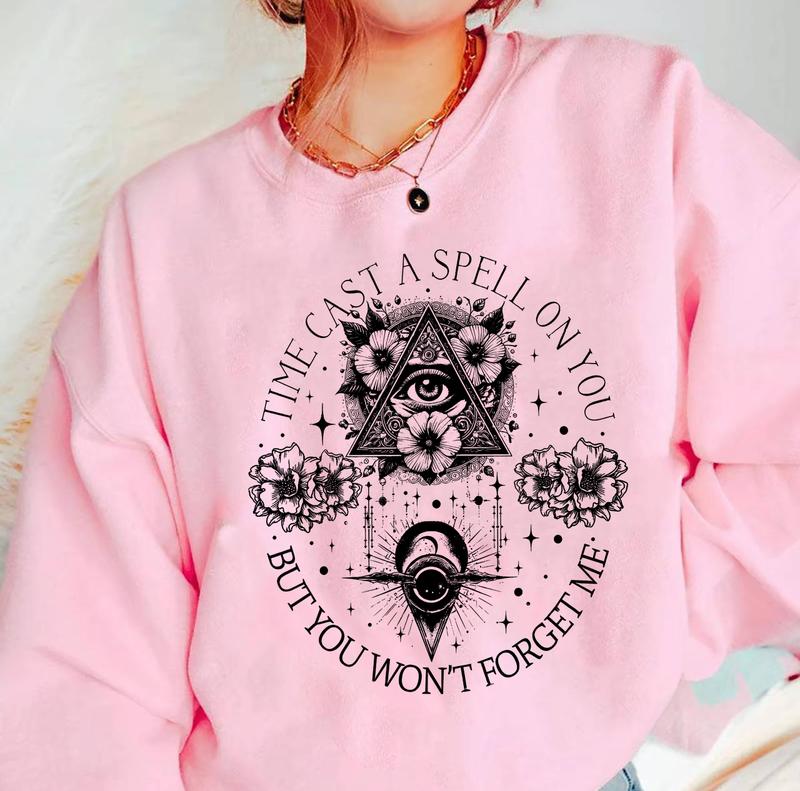 Time Cast A Spell On You But You Won't Forget Me Shirt, Classic Rock Band Lover Sweatshirt, Retro Music Fan Gift, Festival Wear, Silver Tee