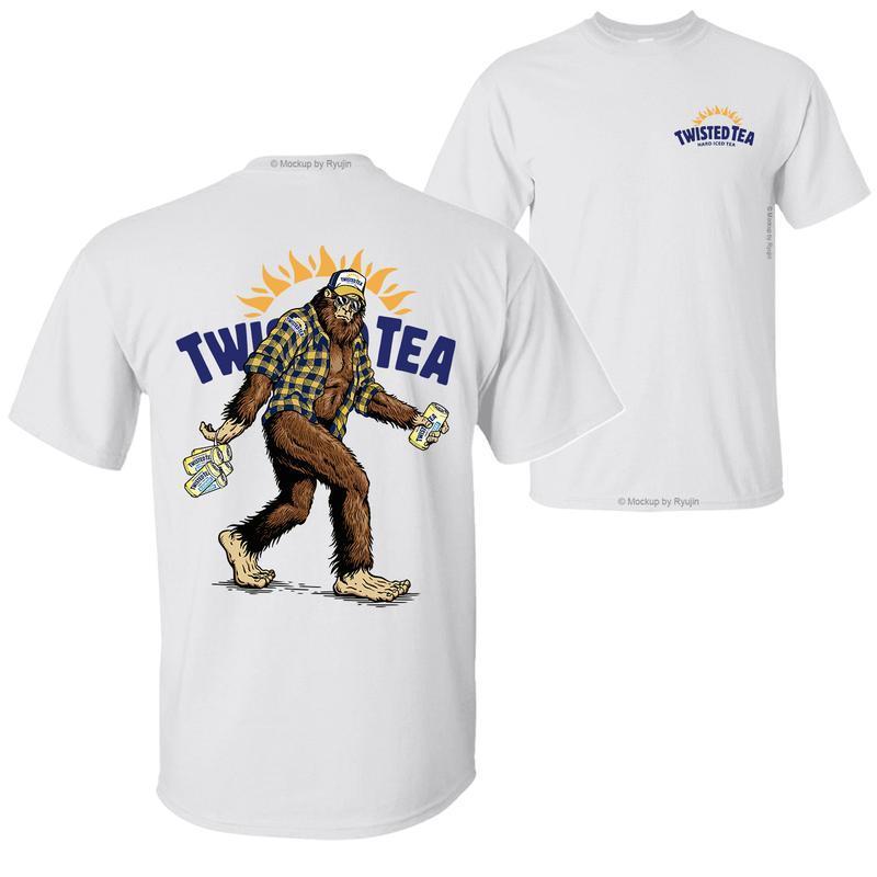 [Sale Up To 65%] Bigfoot Twisted Tea 2sides unisex T-shirt Twisted, 2 Sided Graphic T-Shirt, For Men, For Women