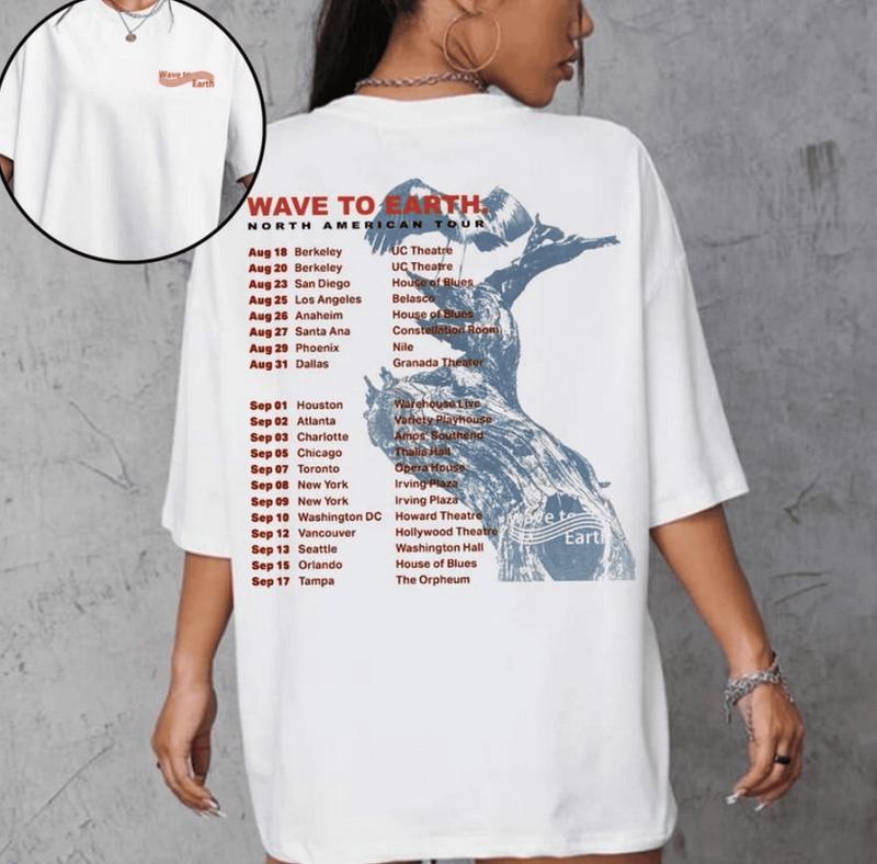 Wave To Earth Merch Shirt, Vintage Retro Shirt Bootleg, Wave To Earth Shirt, Wave To Earth Band Shirt, W2e Shirt, Unisex Cotton Graphic Shirt