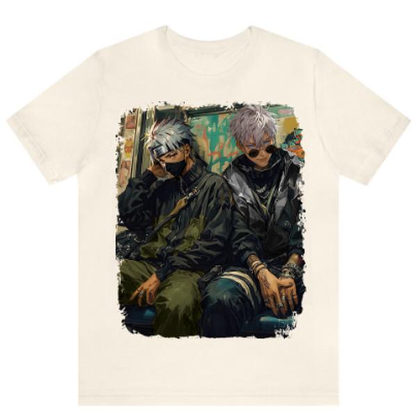 Kakashi and Gojo 2 JJK Shirt, JJK Animee Shirt Sweatshirt Hoodie