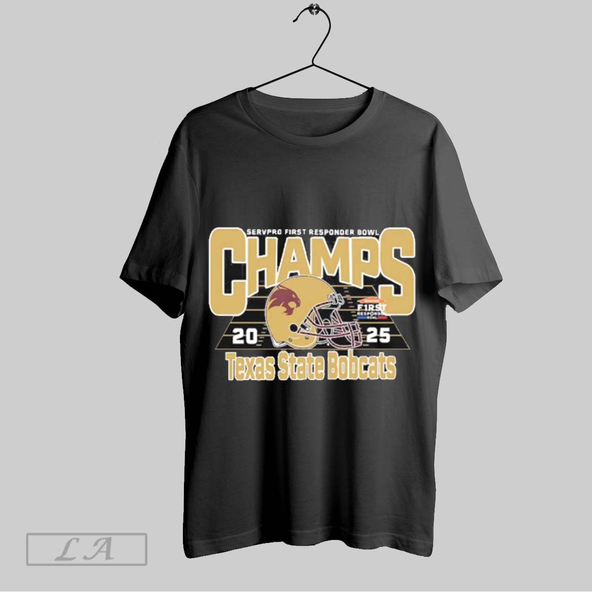 Texas State Bobcats Football Are 2025 Servpro First Responder Bowl Champions T Shirts