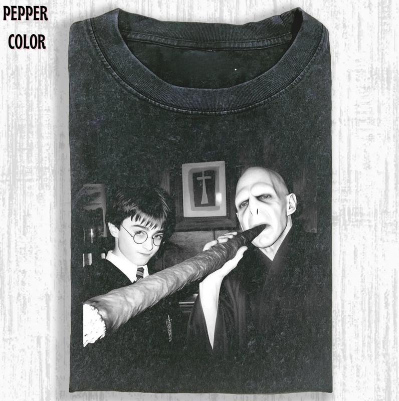 Funny HARRY POTTER T-SHIRT, VINTAGE Movies T-Shirt, Funny Graphic Tees, Vintage Men's Top - Cotton, Polyester