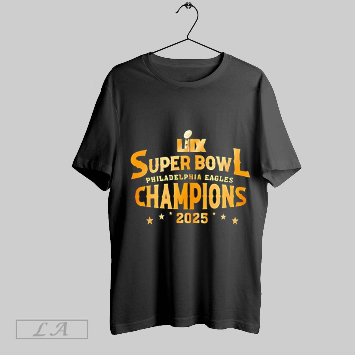 Top Lix Super Bowl Philadelphia Eagles Champions 2025 Gold Sweatshirt T Shirt