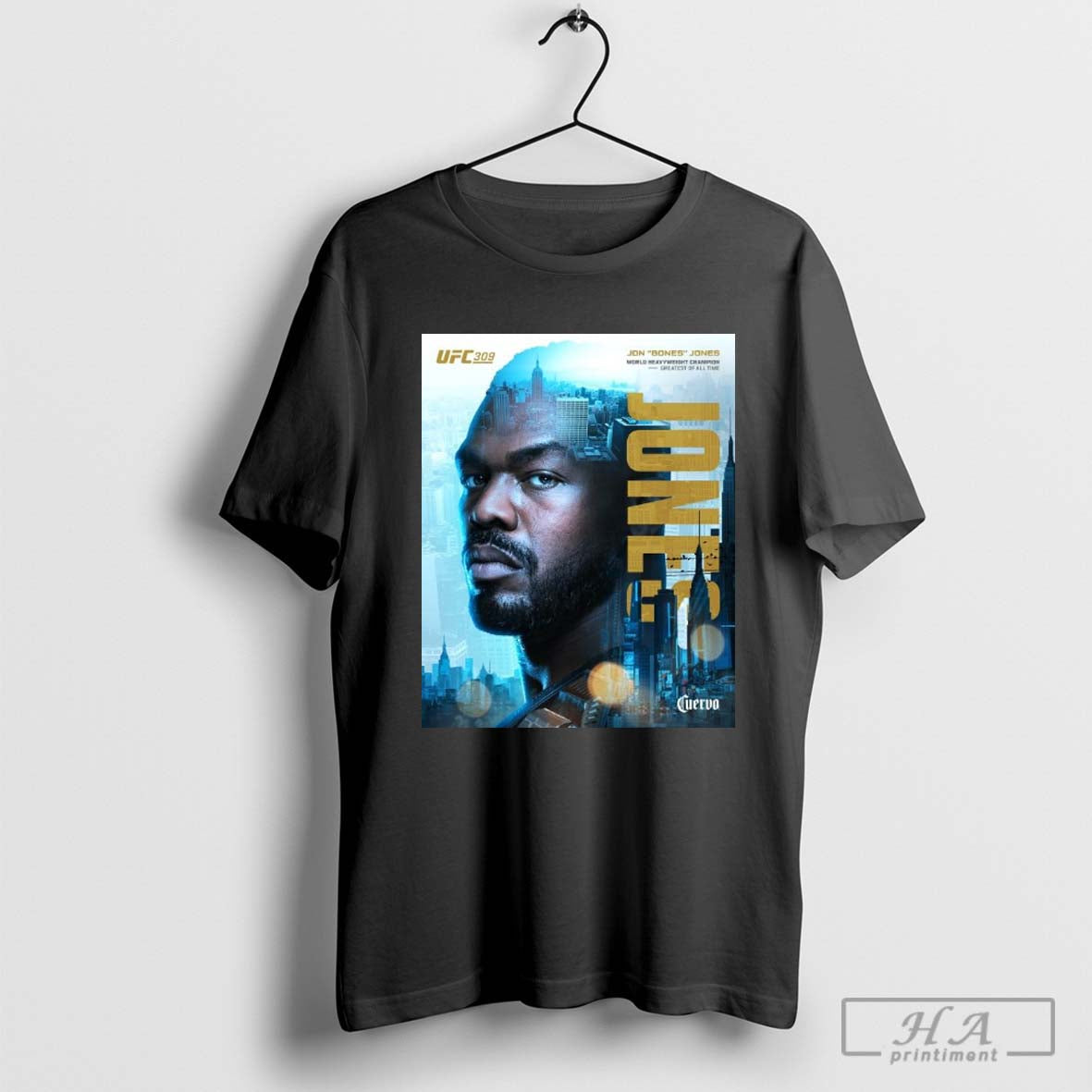 UFC 309 Jon Bones Jones defeats Stipe Miocic World Heavyweight Champion Greatest Of All Time Poster t-shirt