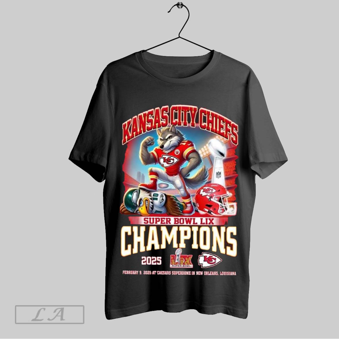 Top Kansas City Chiefs Super Bowl Lix Champions 2025 Feb 9 2025 Mascot Wins Sweatshirt T Shirt