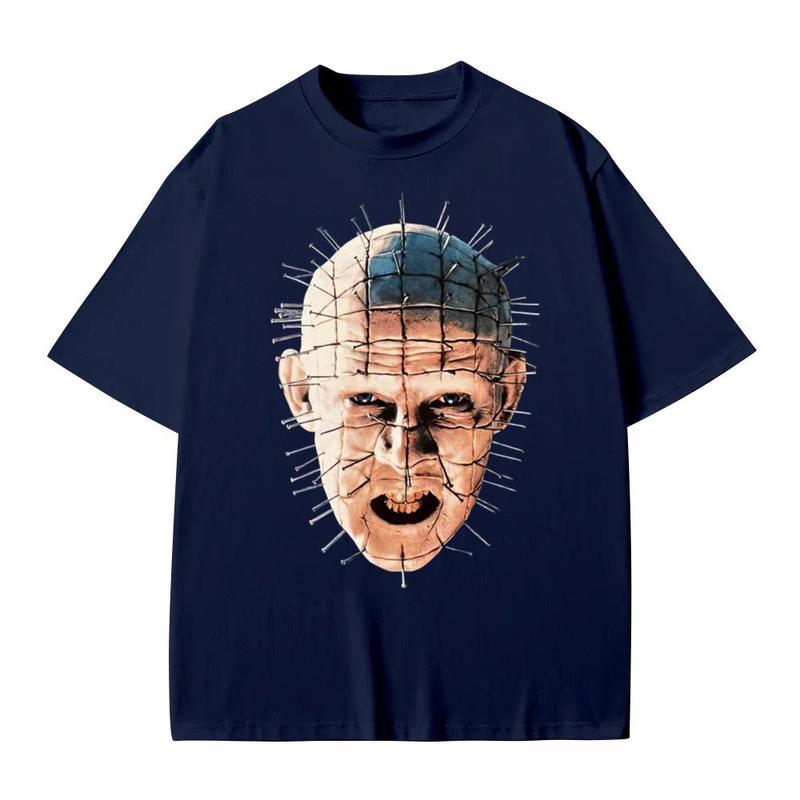 Hellraiser Pinhead T-Shirt, Pinhead Shirt Fan Gift, Hellraiser Graphic Tee, Hellraiser Movie Shirt Cotton Menswear Top Decoration
