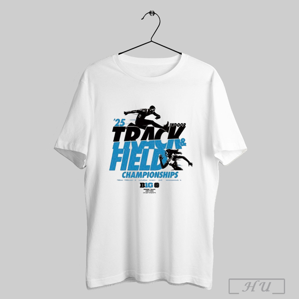 Trendy Big Ten 2025 Mens Womens Indoor Track Field Championship Indianapolis In T Shirt