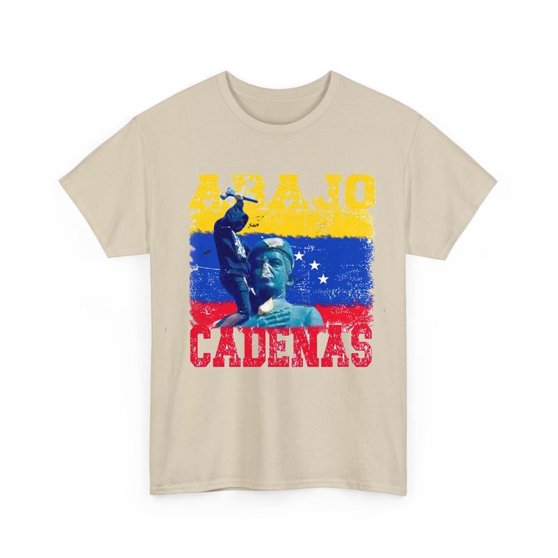 Abajo Cadenas Venezuela Shirt, Hasta el Final Shirt, Venezuela Libre Shirt, Unisex Cotton Shirt, Full Size Full Color