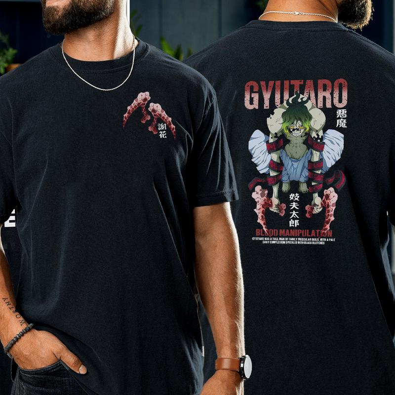 Gyutaro Upper Moon Demon Shirt, The Upper Rank Six Demon Sweatshirt Hoodie,Demon Slayer t-shirt, Kimetsu no Yaiba Shirt, Anime sweatshirt hoodie, Anim